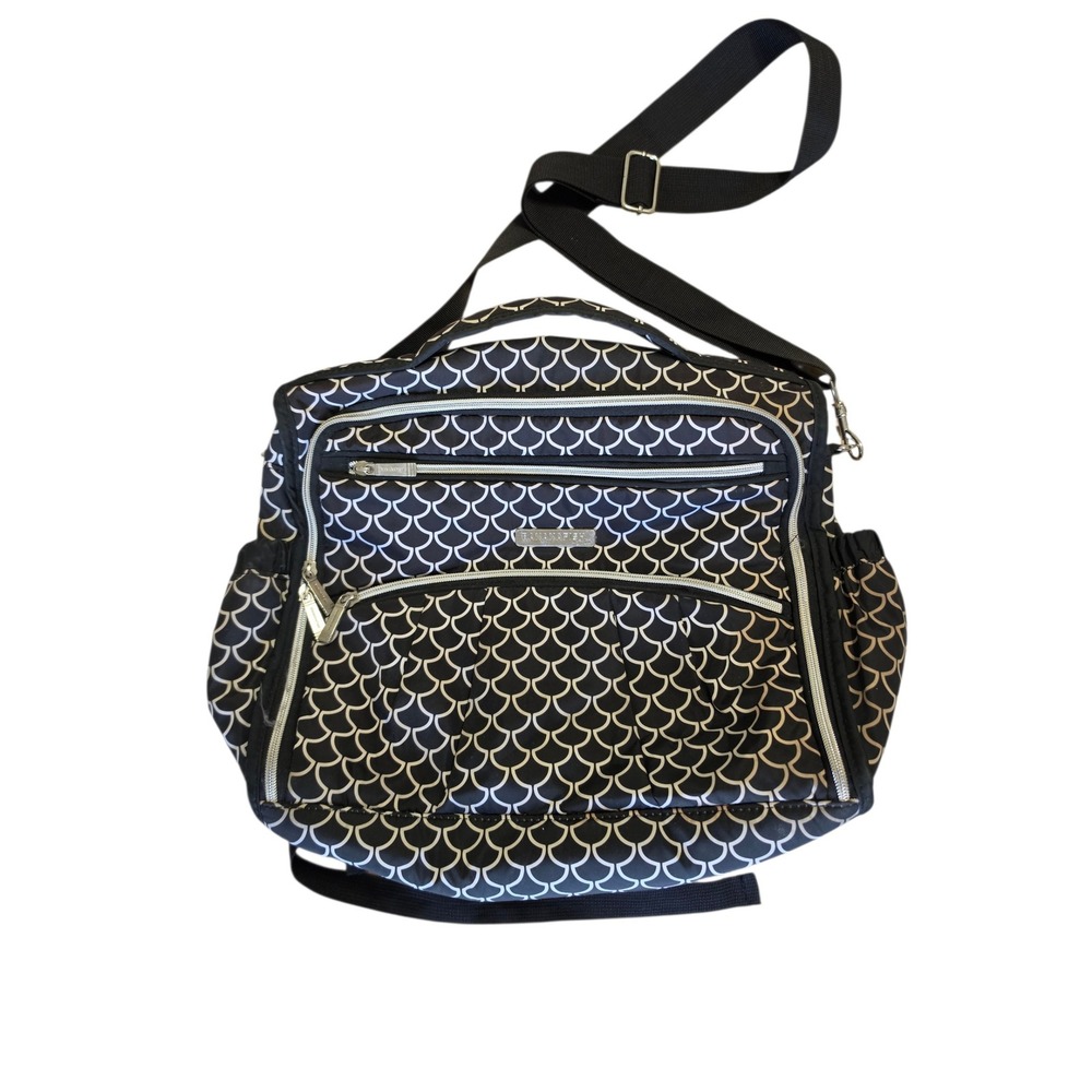 Bananafish Black White Geometric Diaper Bag Backpack Travel Baby Bag